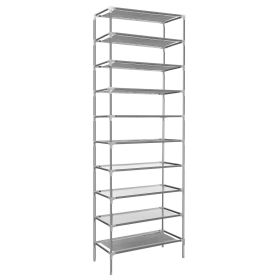10 Tiers Shoes Rack Shelves 27 Pairs Shoes Storage Organizer