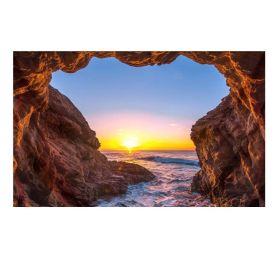 Nature Cave Wall Tapestry Beach Landscape Decorative Tapestry