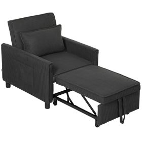 HOMCOM 3-in-1 Convertible Chair