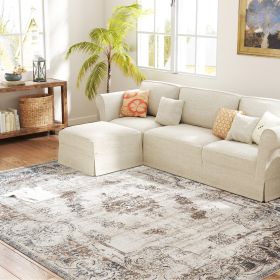 HOMCOM 8x10 Boho Area Rug,