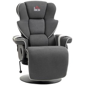 HOMCOM Manual Recliner, Swivel Lounge Armchair