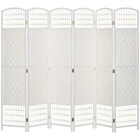 HOMCOM Room Divider 6 Panel Folding