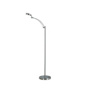 Tinsley Silver Integrated LED Task Floor Lamp