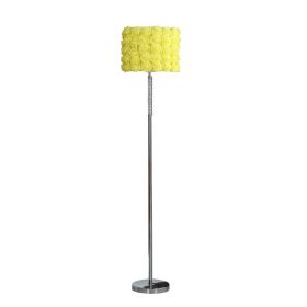 Yellow Roses In Bloom Acrylic/Metal Floor Lamp