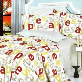 100% Cotton 4PC Duvet Cover Set (King Size)(comforter not included)
