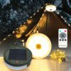 Waterproof Retractable Strip Light Solar Powered LED String Lights