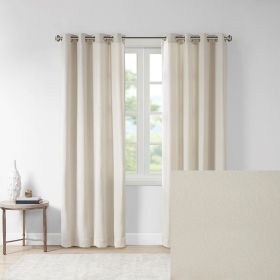 Madison Park Englewood Solid Piece Dyed Grommet Top Curtain Panel