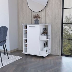 Bar Cart with Six-Wine Cubbies Cabot,