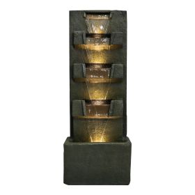 inches High Concrete Modern Water Fountain