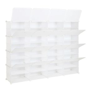 8-Tier Portable 64 Pair Shoe Rack Organizer