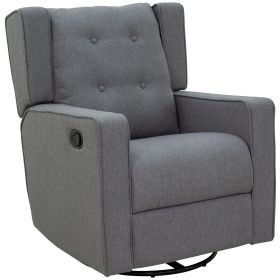 HOMCOM Wingback swivel recliner chair glider rocking chair