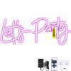 VEVOR Let's Party Neon Sign, for Wall Decor, Adjustable Brightness