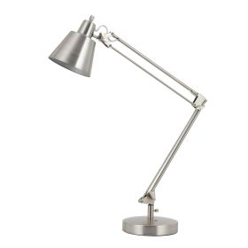 Metal desk Lamp with Adjustable Arms and Swivel Head,