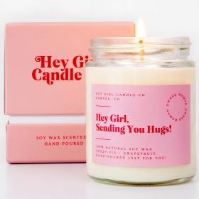 Sweet Fig Grapefruit Thinking of You Hug in A Jar Candle