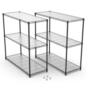 2 Pack 3 Tier Shelf Wire Shelving Unit,