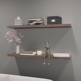 Greer Floating Shelf in Melamine x2,Cognac