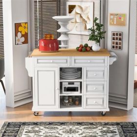 rolling mobile kitchen island with storage