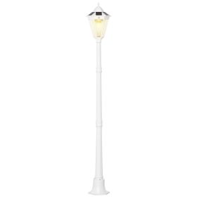 77" Solar Lamp Post Light, Waterproof Aluminum Outdoor Vintage Street Lamp,