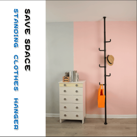 Adjustable Laundry Pole Clothes Drying Rack,