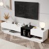 ON-TREND Sleek and Stylish TV Stand with Perfect Storage Solution,