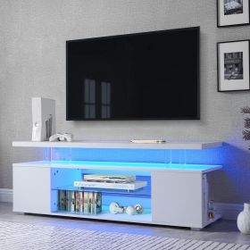 TV Stand for 65 Inch TV LED Gaming Entertainment Center