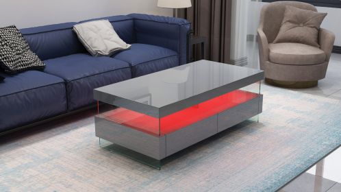 Modern & Contemporary Style Built in LED Style Coffee Table