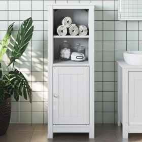 Bathroom Cabinet BERG White Solid Wood Pine