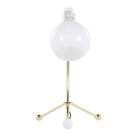 Eileen Contemporary Task Lamp in Gold Metal