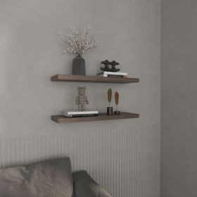 Floating Shelves 1.50" H, 2 Shelves, Walnut