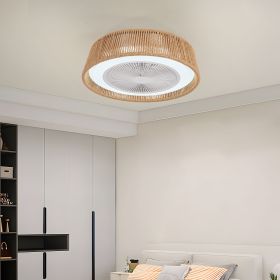 Modern Rustic Ceiling Fan Light with LED