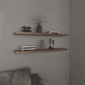 Floating Shelves 1.50" H, with 2 Shelf, Walnut