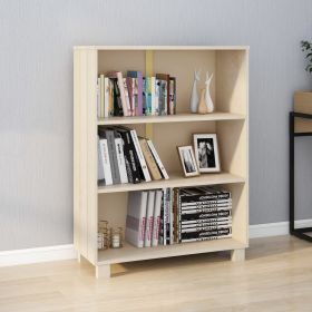 Book Cabinet HAMAR Honey Brown Solid Wood Pine