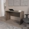 Home Office Work Desk with Cable Management . Dark Walnut