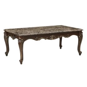 Formal Traditional Luxury 1pc Marble Top Cocktail Table