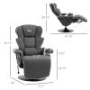 HOMCOM Manual Recliner, Swivel Lounge Armchair