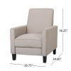 Recliner Push Back Chair for Elegant Home Décor, Beige