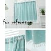 Solid Color Half Window Curtain Dormitory Short Curtain