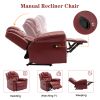 Home Theater Seating Manual Recliner Loveseat with Hide-Away Storage