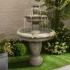 48inches Outdoor Concrete Floor Water Fountain
