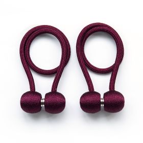 Magnetic Curtain Ball Rods (Color: claret)