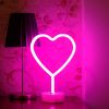 Neon Heart Light  Night Light