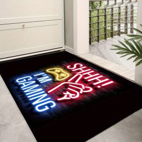 Area Rug; 3D Game Carpet; Non-slip Floor Mat (Style: Game Player - I'm Gamein', size: 23.6"x35.4")
