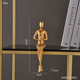 Abstract Golden Sculpture &amp; Figurines . (Color: Flowers)