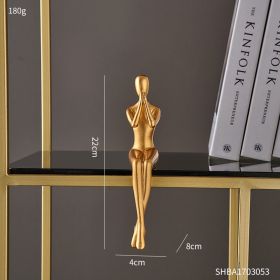 Abstract Golden Sculpture &amp; Figurines . (Color: Expectation)