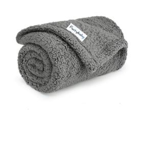 Pet Blanket Fluffy Warm Bed Blanket (Color: Gray, size: M)