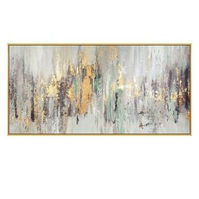 Large wall painting on oil painting vertical handmade abstract art (size: 70x140cm)