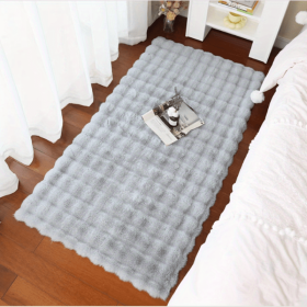 Soft Plush Shaggy Area Rugs. (Color: grey, size: 35.4*59.1 inch)