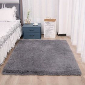 Soft Plush Area Rugs for Bedroom and Living Room, (Color: grey, size: 47.24*62.99inch)