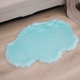 Fluffy Cloud Plush Rug - Soft Faux Fur (Color: Light Blue, size: 23.62*35.43inch)