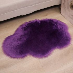 Fluffy Cloud Plush Rug - Soft Faux Fur (Color: Purple, size: 23.62*35.43inch)